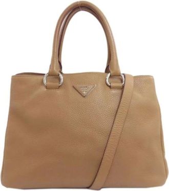 Prada Pre-owned Handbags, female, Brown, Size: ONE SIZE Pre-owned Vintage Handbag