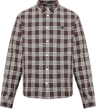 AllSaints Camicia Santiago a quadri - Marrone