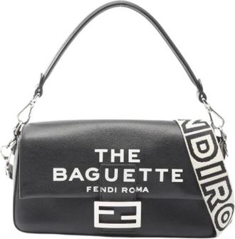 Fendi Pre-owned Shoulder Bags, female, Black, Size: ONE SIZE Pre-owned Vintage Shoulder Bag