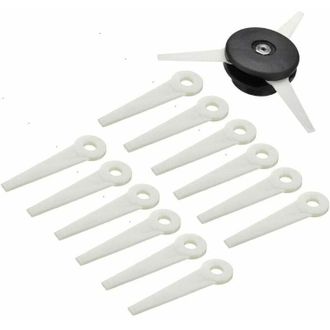 OEM [mai Usato]testina Decespugliatore + 12 Lame Di Taglio Per Stihl Polycut 6-3 Fs38 Fs40 Fs45