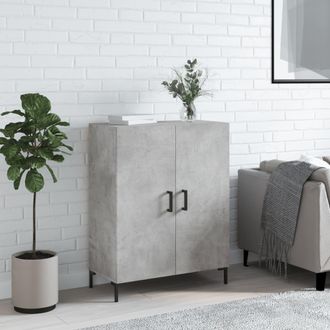 vidaXL Vidaxl - Aparador De Madera De Ingenier&iacute;a Gris Hormig&oacute;n 69,5x34x90 Cm