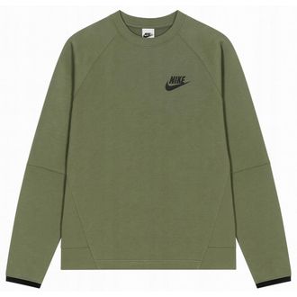 Nike Effen heren sweatshirt (Kaki Groen)