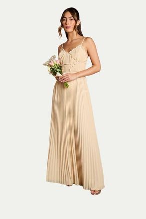 Oasis Bridesmaid Dress With Ruffle Detail in Ivory at Nordstrom, Size 10