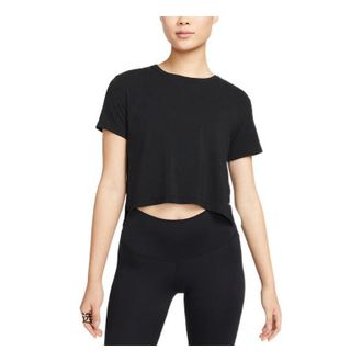 Nike (WMNS) Nike Solid Color Round Neck Loose Short Sleeve T-shirt Black DM7026-010