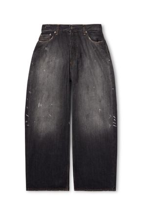 Acne Studios 2023 Paint-Splattered Distressed Wide-Leg Jeans