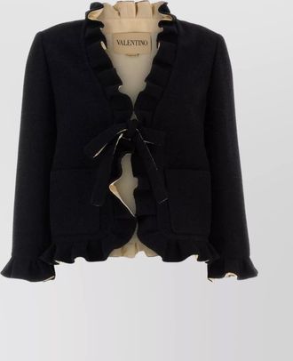 Valentino Garavani silk boucl&eacute; blazer
