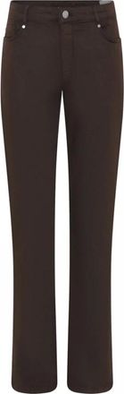 C.Ro Broeken, Dames, Bruin, 2Xl, Slim-fit Broeken