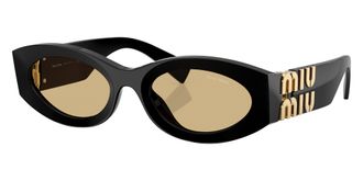 Miu Miu Yellow Oval Ladies Sunglasses MU 11WS 16K10R 54