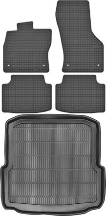 OEM Alfombrillas Maletero Max-mat 911912 + Motohobby 160303 - Skoda Octavia Iii Sed&aacute;n De 2013-2020, Zona De Pies Delantera Av2 - Instaladas