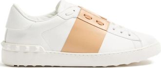 Valentino Garavani Open Sneaker - Heren - Sneakers - Wit - 42 1/2 EU - Leer - Schoenen