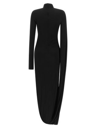 Giuseppe Di Morabito Draped Panel Viscose Dress - Black