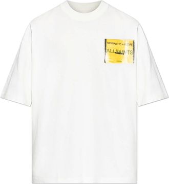 AllSaints Hombre, Camisetas, Blanco, Talla: S