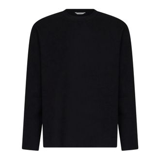 Hev&ograve; Truien & Vesten, Heren, Zwart, XL, Polyester, Ronde hals gebreid