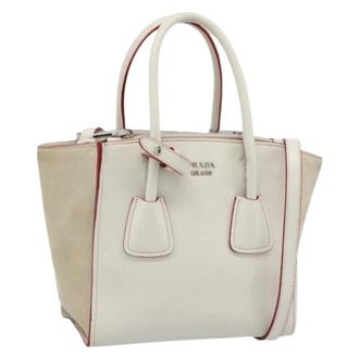 Prada Pre-owned Handbags, female, White, Size: ONE SIZE Pre-owned Vintage Hand Bag