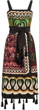 Farm Rio COCONUT TREE FLOW SCARF DRESS