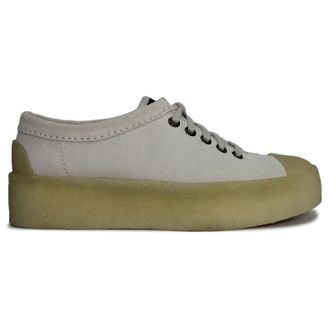 Clarks Tor Hoop Suede Womens Lace Up Shoes - Off White - Size:UK 5.5