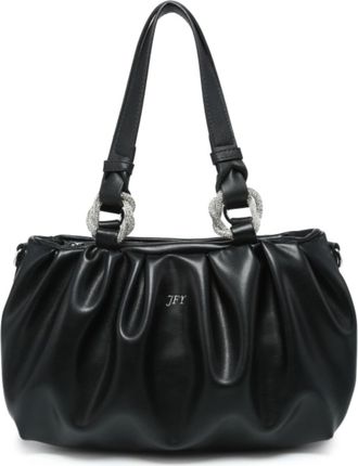 Generic Womens Pleated Shoulder Bag with Zip Closure, Soft Ruched Hobo Handbag with Top Handles, Convertible Crossbody Bag with Adjustable Strap (Black)