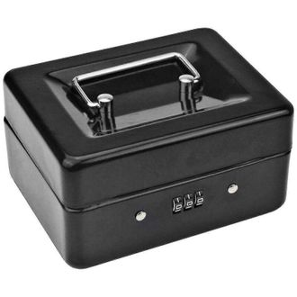 OEM Caja Met&aacute;lica Resistente Para Monedas Con Bandeja De Almacenamiento Con Cerradura - Caja Peque&ntilde;a Para Monedas Con Cerradura De Combinaci&oacute;n 15 X 12 X 7
