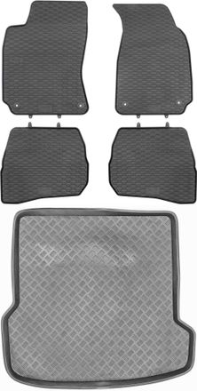OEM Volkswagen Passat B5 Kombi De 1996 A 2005. Juego De Alfombrillas De Goma Para Coche Y Maletero