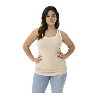 Kaffe Curve Mouwloze Tops - Dames - Tops - Grijs - Maat: S