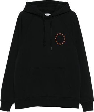 Études Studio Felpa Europa con ricamo a stella - Nero