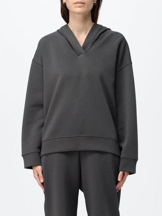 Max Mara S Max Mara Cotton Jersey Hoodie with V-Neck