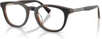 Brunello Cucinelli 49mm Rectangle optical glasses in Tortoise at Nordstrom