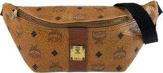 MCM Mcm Brown Pvc Pouch Sling Bag (Pre-Owned)