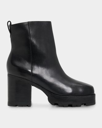 Schutz 240 90MM Platform Leather Booties