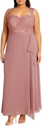 City Chic Sweet Evie Dress in Antique Rose at Nordstrom Rack, Size 22W
