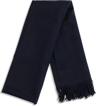 Max Mara Womens Cashmere Scarf Baci Navy Blue Scarfs