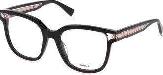 Furla Womens Vfu582V Eyeglasses In Shinny Black