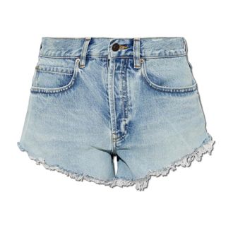 Balenciaga Denim Shorts - Dames - Korte broeken - Blauw - Maat: W25 Denim
