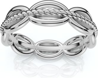 Pompeii3 14k Gold or Platinum Angi Stackable Anniversary Wedding Band