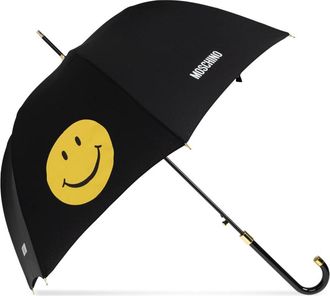 Moschino Accessoires, unisex, Zwart, ONE Size, Polyester, Smiley Umbrella