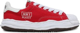 Miharayasuhiro Blakey OG Sole Canvas Low-top Sneaker - Heren - Sneakers - Rood - 39 EU - Leer - Schoenen