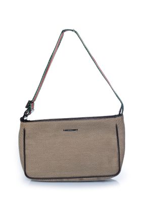 Gucci Gucci, beige kleine canvas tas met bandjes