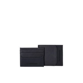 Emporio Armani Blue Leather Wallet and Card Holder Set