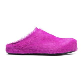 Marni Schoenen, Heren, Roze, 43 EU, Leer, Fussbett Sabot
