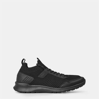 HUGO BOSS Heren Extreme Suede Hardlooptrainers (Zwart)