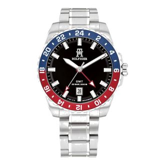 Tommy Hilfiger Accessoires, Heren, Grijs, ONE Size, Th 85 Horloge