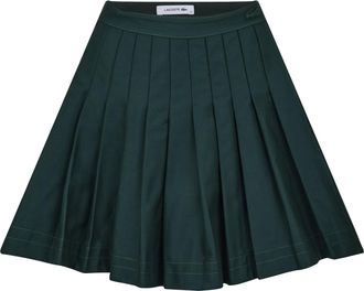 Lacoste Dames Jupe Mini Rok met Geborduurd Logo (Groen)