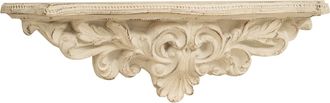 Biscottini International Biscottini - Puente De Pared De Madera Antiguo En Blanco L45xpr12,5xh14 Cm Made In Italy