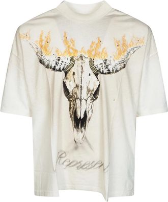 Represent T-Shirt British Cowboys - Heren - T-shirts - Beige - S - Katoen - Tops