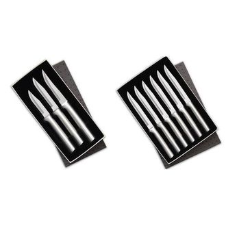 Rada 3 Piece Paring Knives Galore Set & 6 Piece Steak Knife Set in Gift Box in Silver at Nordstrom
