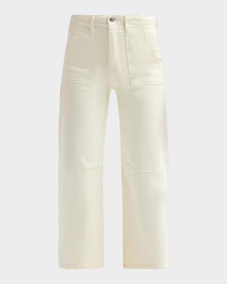 LE JEAN Petite Utility Soft Barrel Jeans