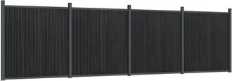 Berkfield Home Fence Panel Grey 699x186 cm WPC