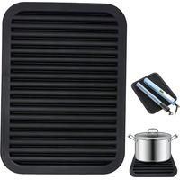 OEM Alfombrilla Multifuncional De Silicona Para Fregadero, Resistente Al Calor, Para Secar Platos Y Tazas (negra). - Crezuo