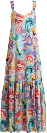 Etro Gelaagde maxi-jurk - Blauw