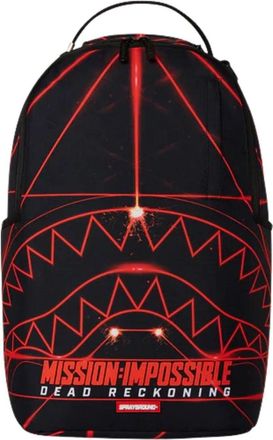 Sprayground Mission Impossible Heist Laser Shark Backpack Black Red G5205-64